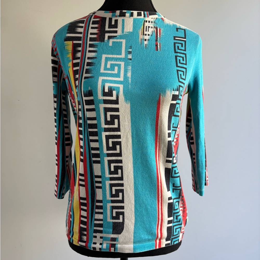 Versace Vintage Multicolor Geometric Shirt